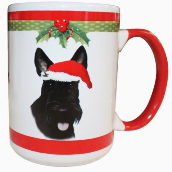 Scottie Christmas Coffee Mug 15 oz NIB - Picture 1 of 3